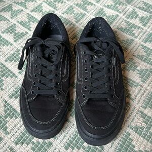 Black Vans Lace Up Sneakers